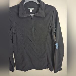 Old Navy Black Fleece Pullover